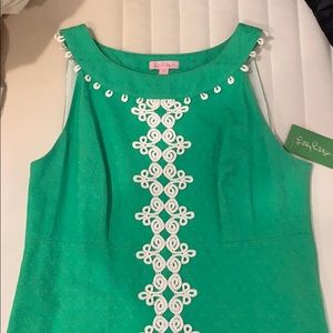 Lily Pulitzer green strapless dress size 10